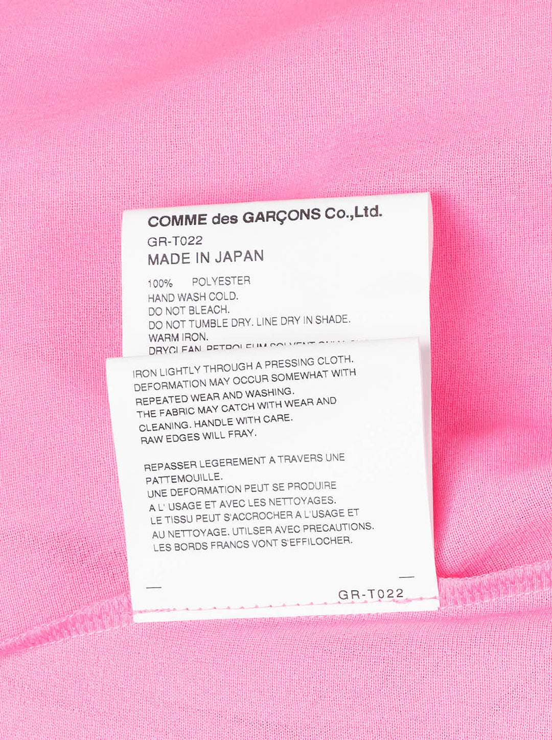 Comme des Garçons pink sleeveless dress with asymmetric gathered bubble panels and elasticated ruffle trim across the lower body - view 4