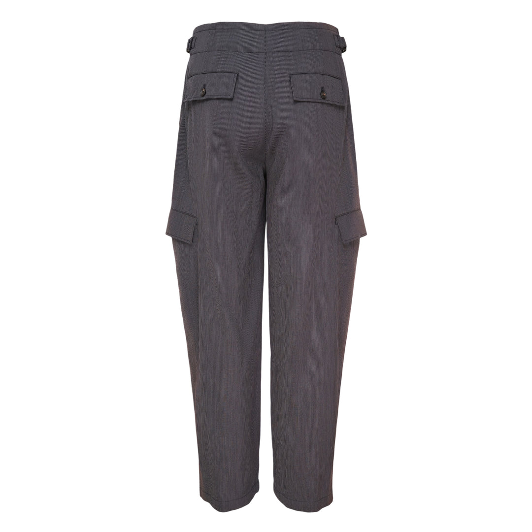 Sun-Bleached Pleated Trousers