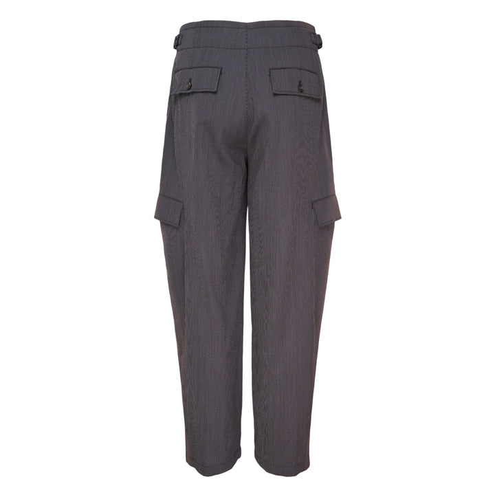 Sun-Bleached Pleated Trousers