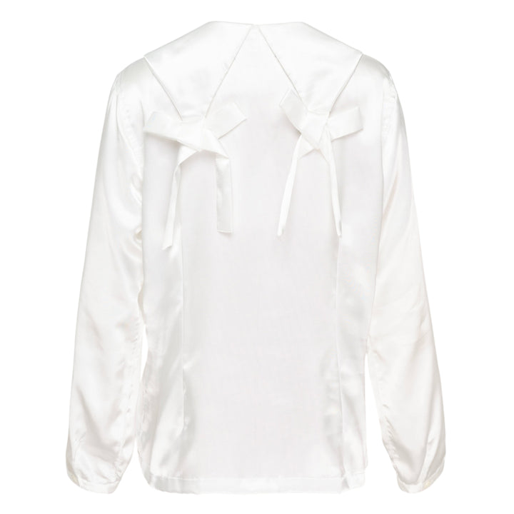Satin Rounded Collar Blouse