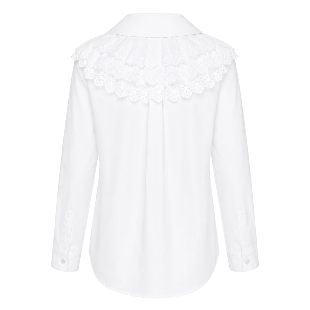 Lace Collar Peter Pan Blouse