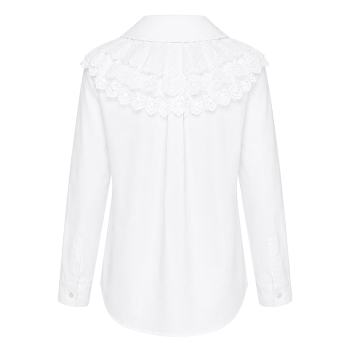 Lace Collar Peter Pan Blouse