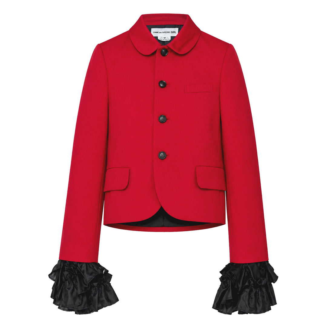 Tailored Jacket with Taffeta Cuffs