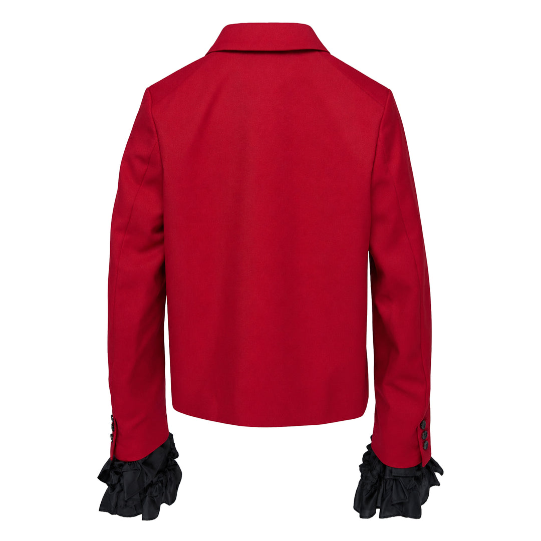 Tailored Jacket with Taffeta Cuffs