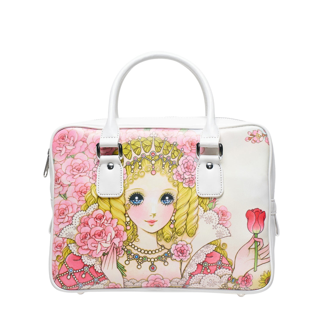Ruched Ruffle Tote Bag