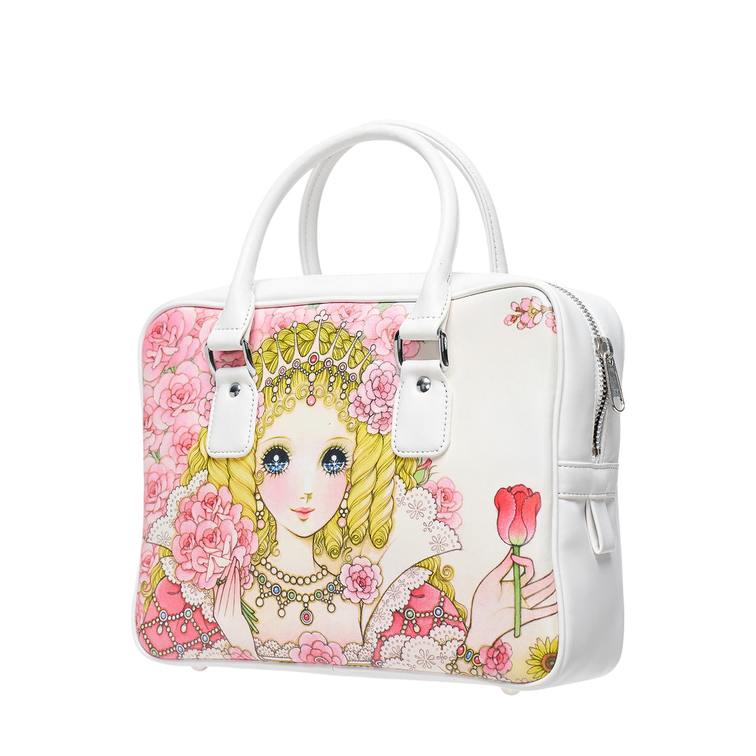 Ruched Ruffle Tote Bag