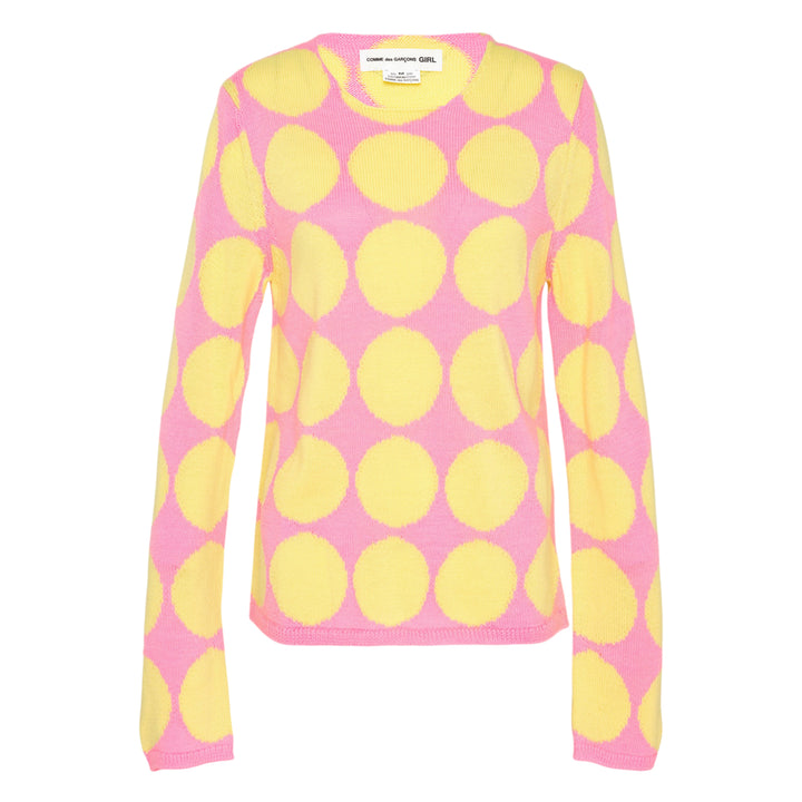 Oversized Dot Knit Top