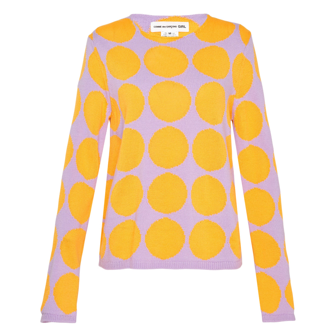 Oversized Dot Knit Top