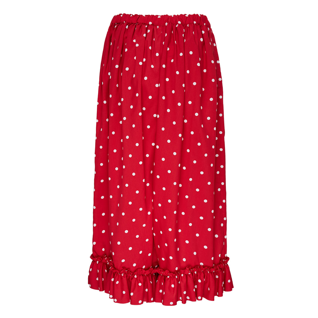 Polka Dot Wide-Leg Pants