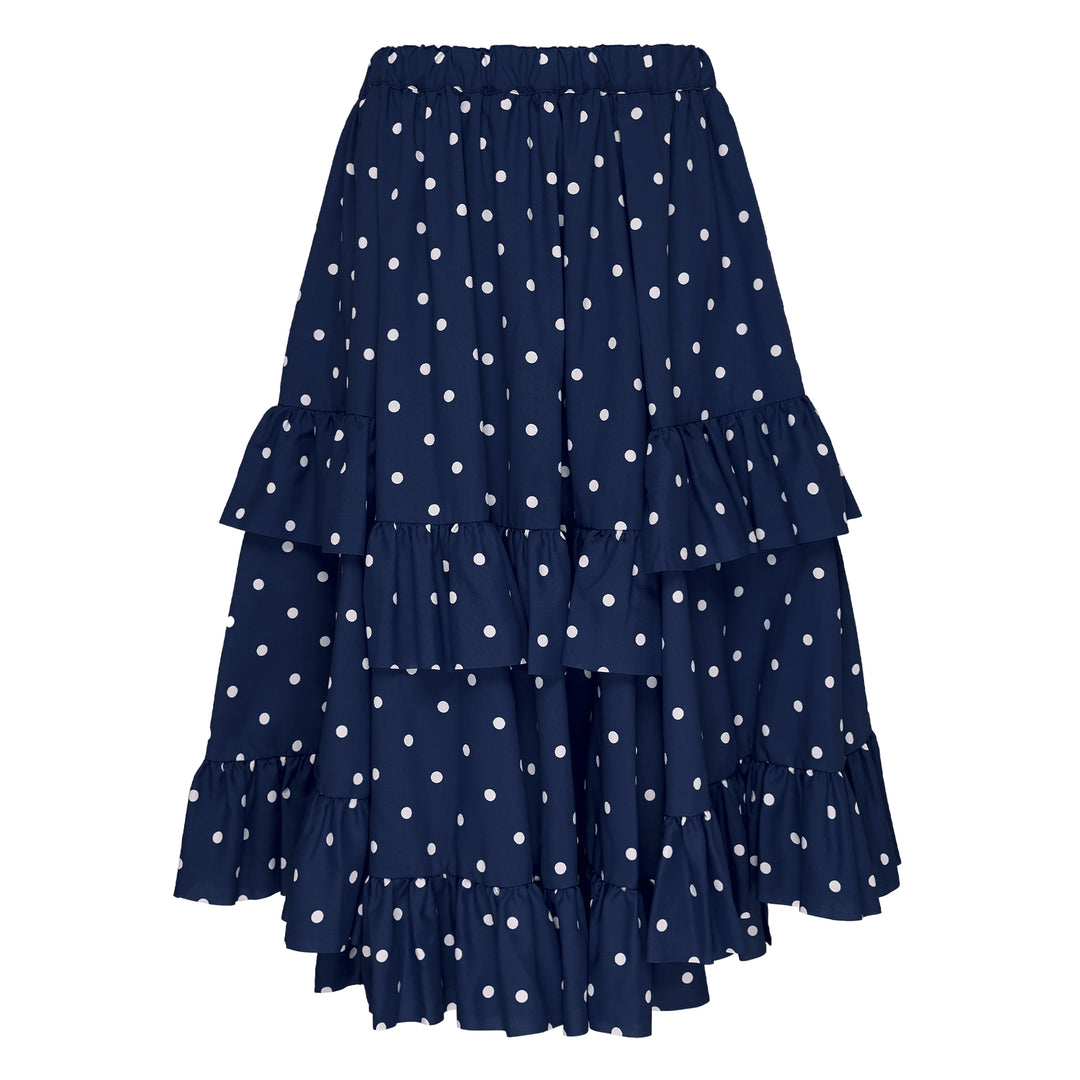 Polka Dot Midi Skirt