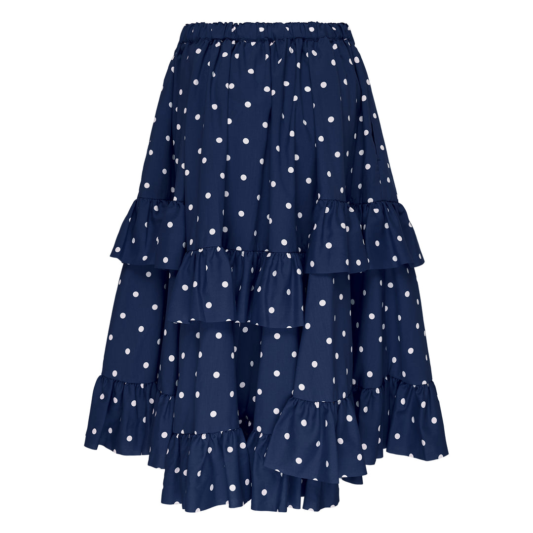 Polka Dot Midi Skirt