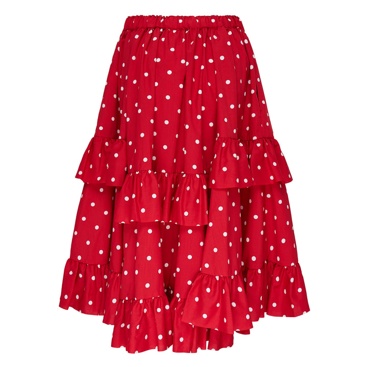 Polka Dot Midi Skirt