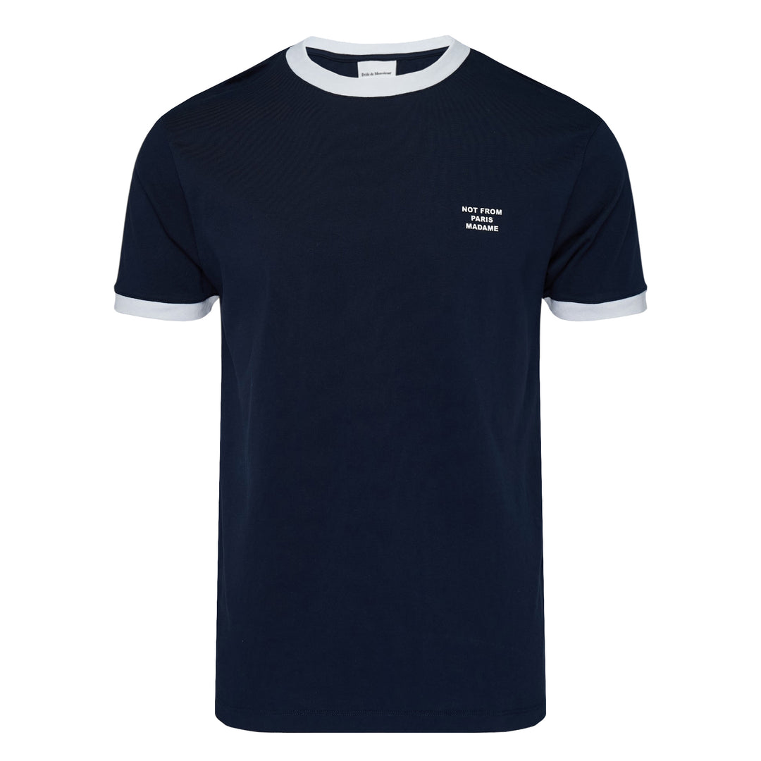 Not From Paris Slogan Ringer Tee