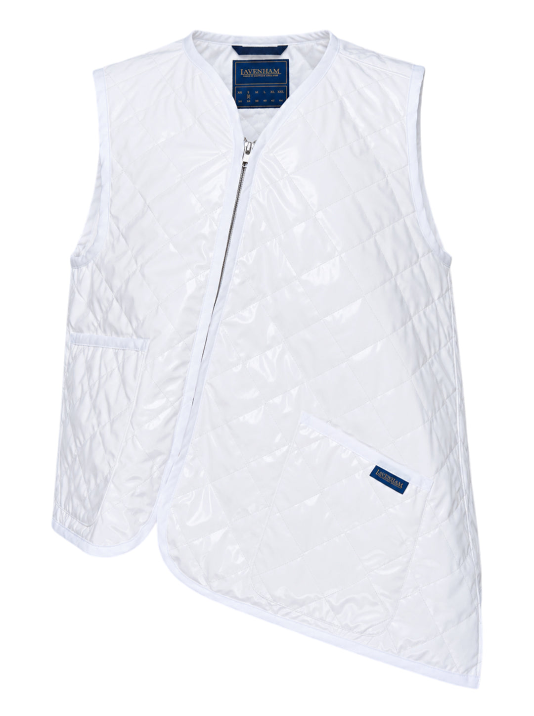 COMME des GARCONS SHIRT Lacquered Quilted Asymmetric Vest