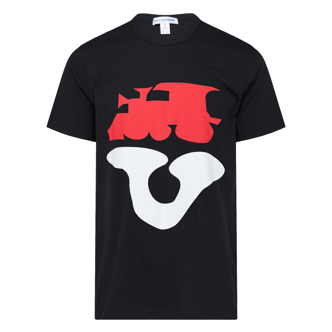Abstract Print Crewneck Tee