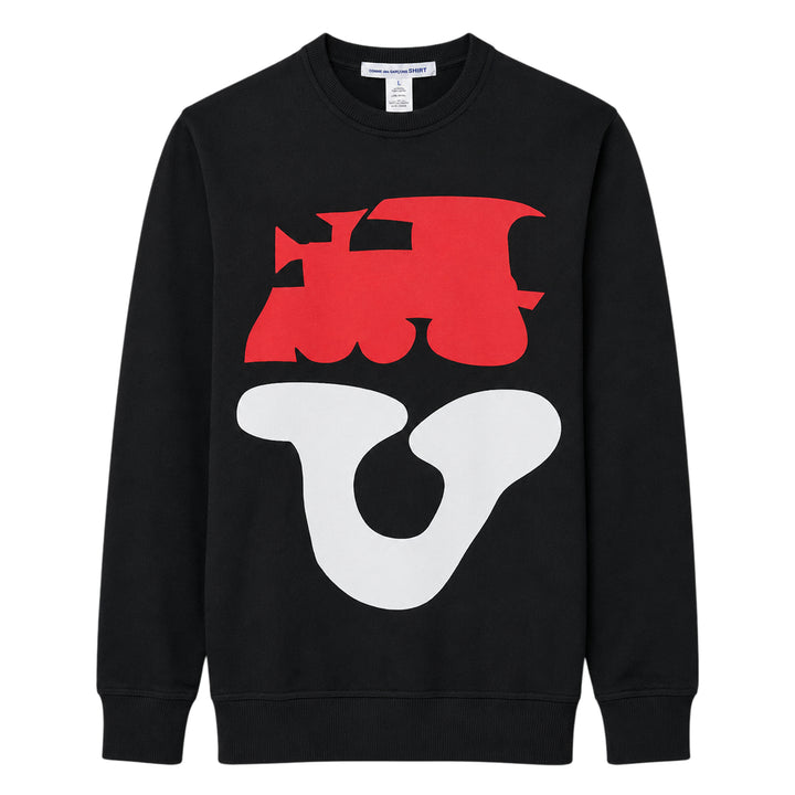 Abstract Print Crewneck Sweatshirt