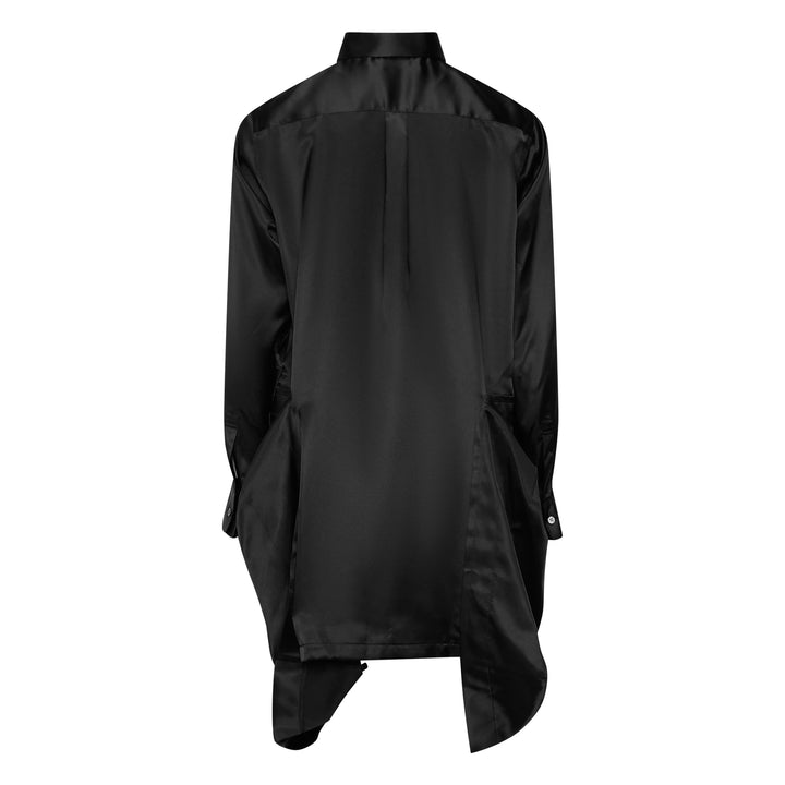 Satin Rounded Collar Blouse