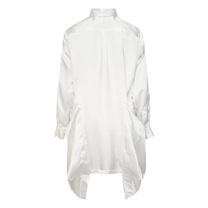 Satin Rounded Collar Blouse