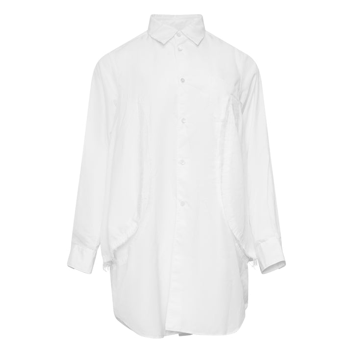 Sheer Lace Panel Blouse