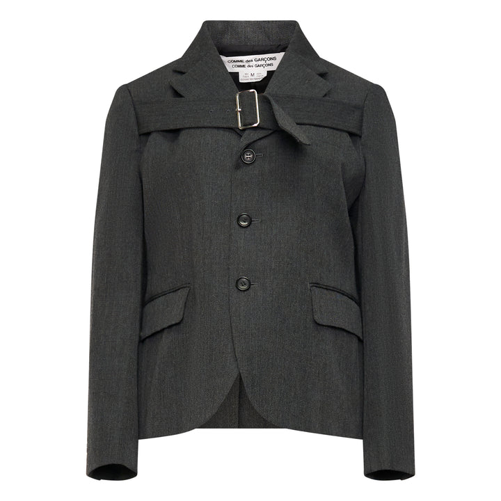 Buckle Collar Tailored Blazer
