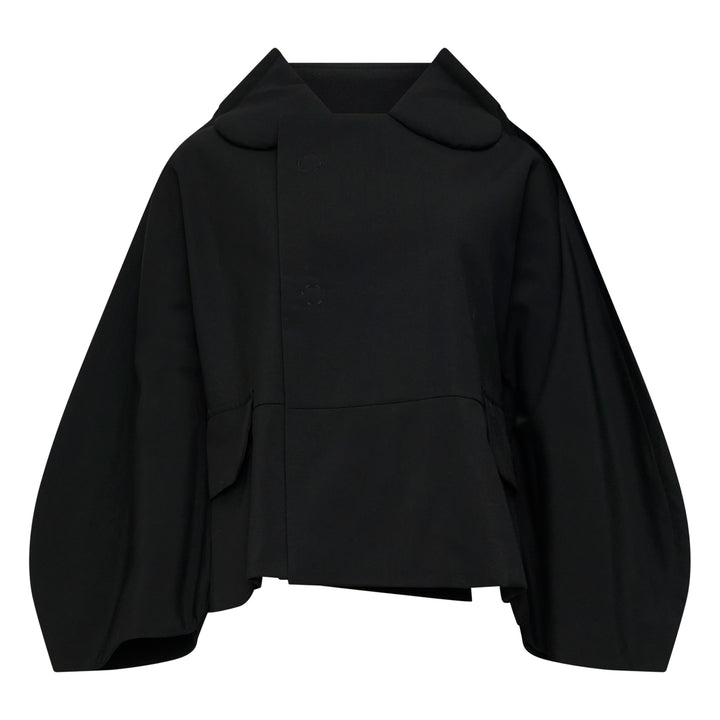 Cropped Balloon Sleeve Jacket