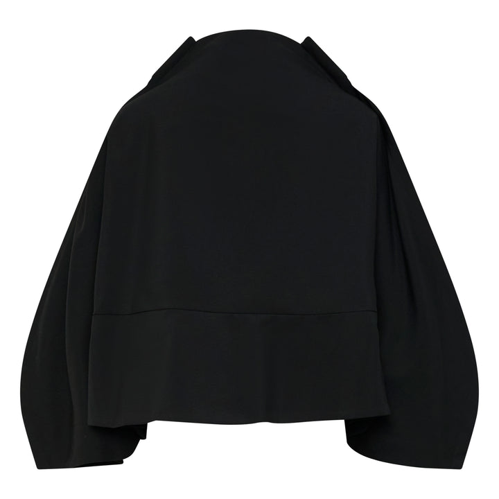 Cropped Balloon Sleeve Jacket