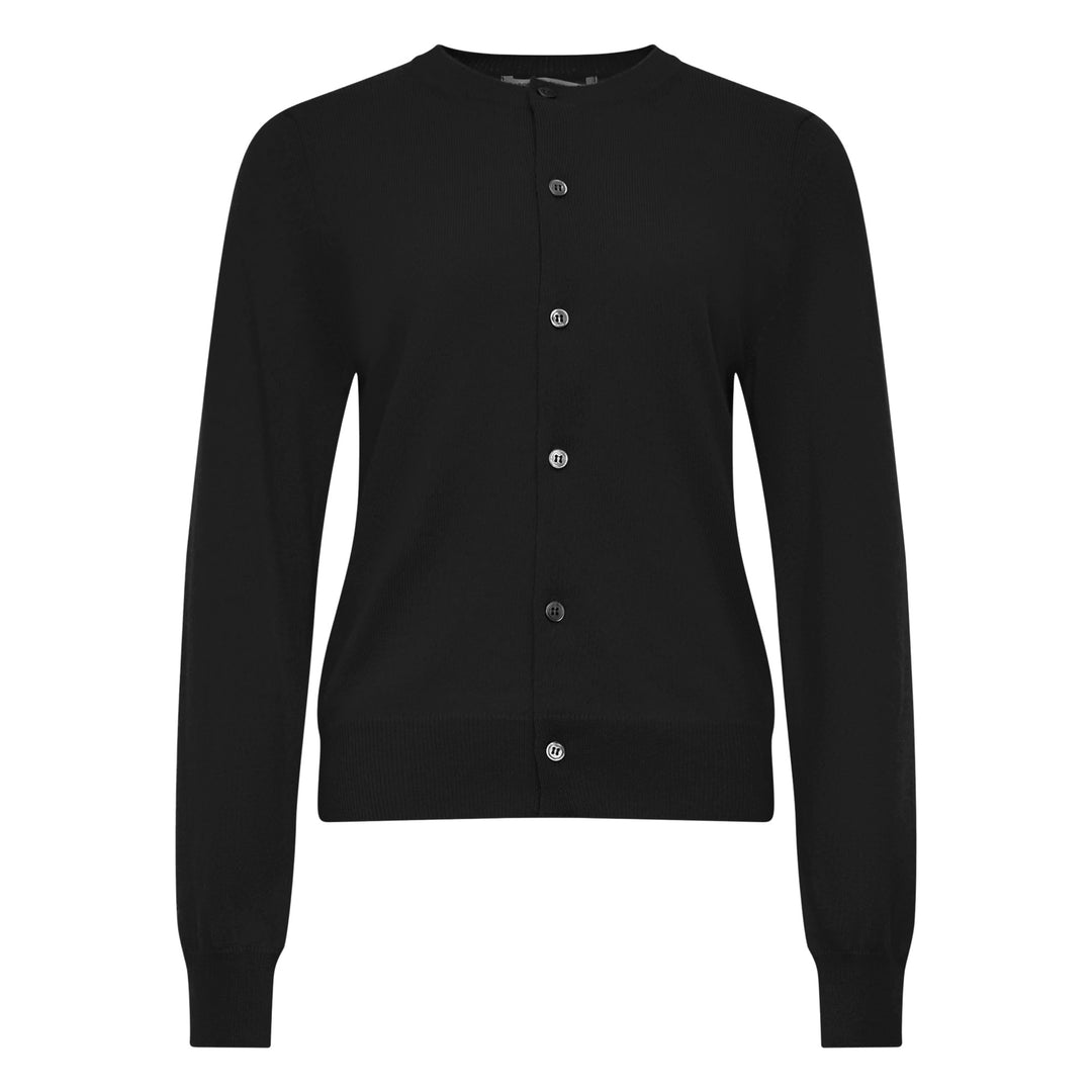 Rib Trim Button Cardigan