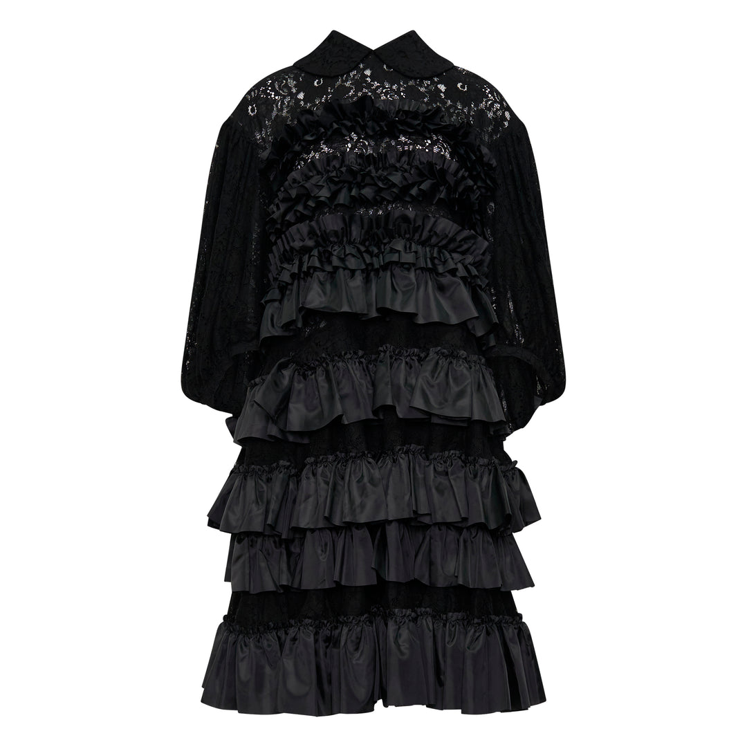 Tiered Ruffle Lace Dress