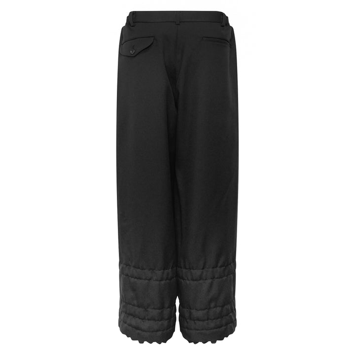 Wide Leg Layered Ruffle Pants