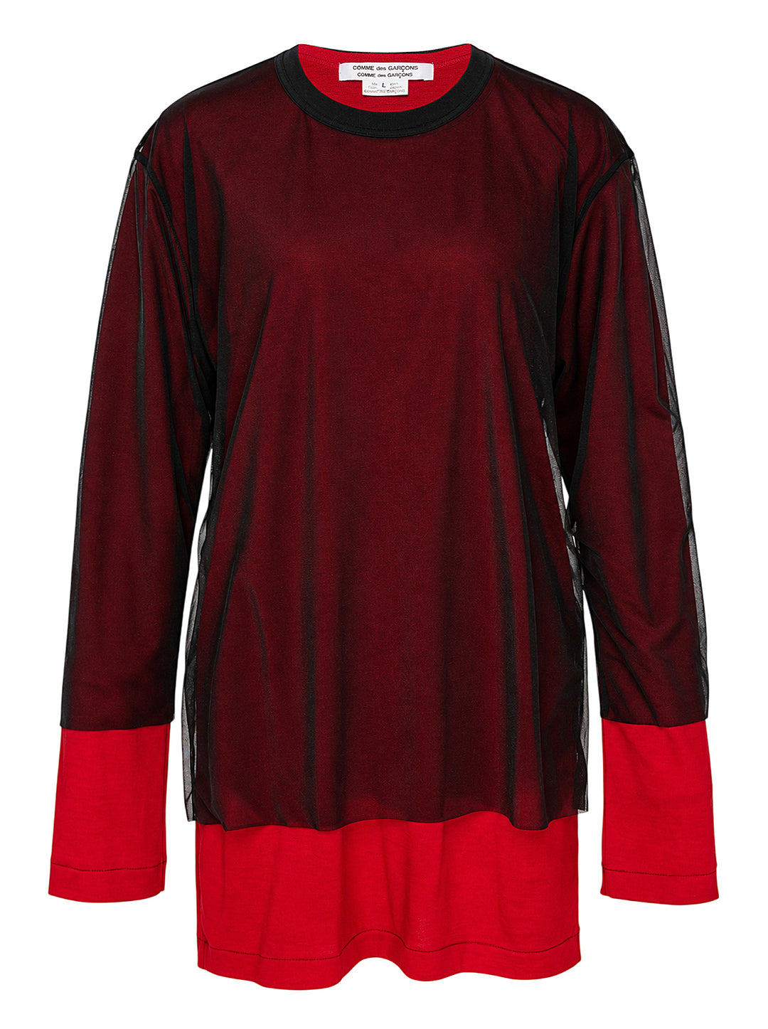 COMME des GARCONS COMME des GARCONS Asymmetrical Panelled Oversize Tee