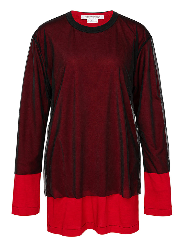 COMME des GARCONS COMME des GARCONS Asymmetrical Panelled Oversize Tee