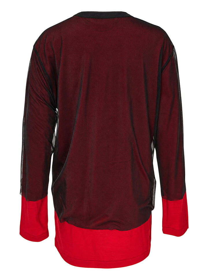 COMME des GARCONS COMME des GARCONS Asymmetrical Panelled Oversize Tee - view 2