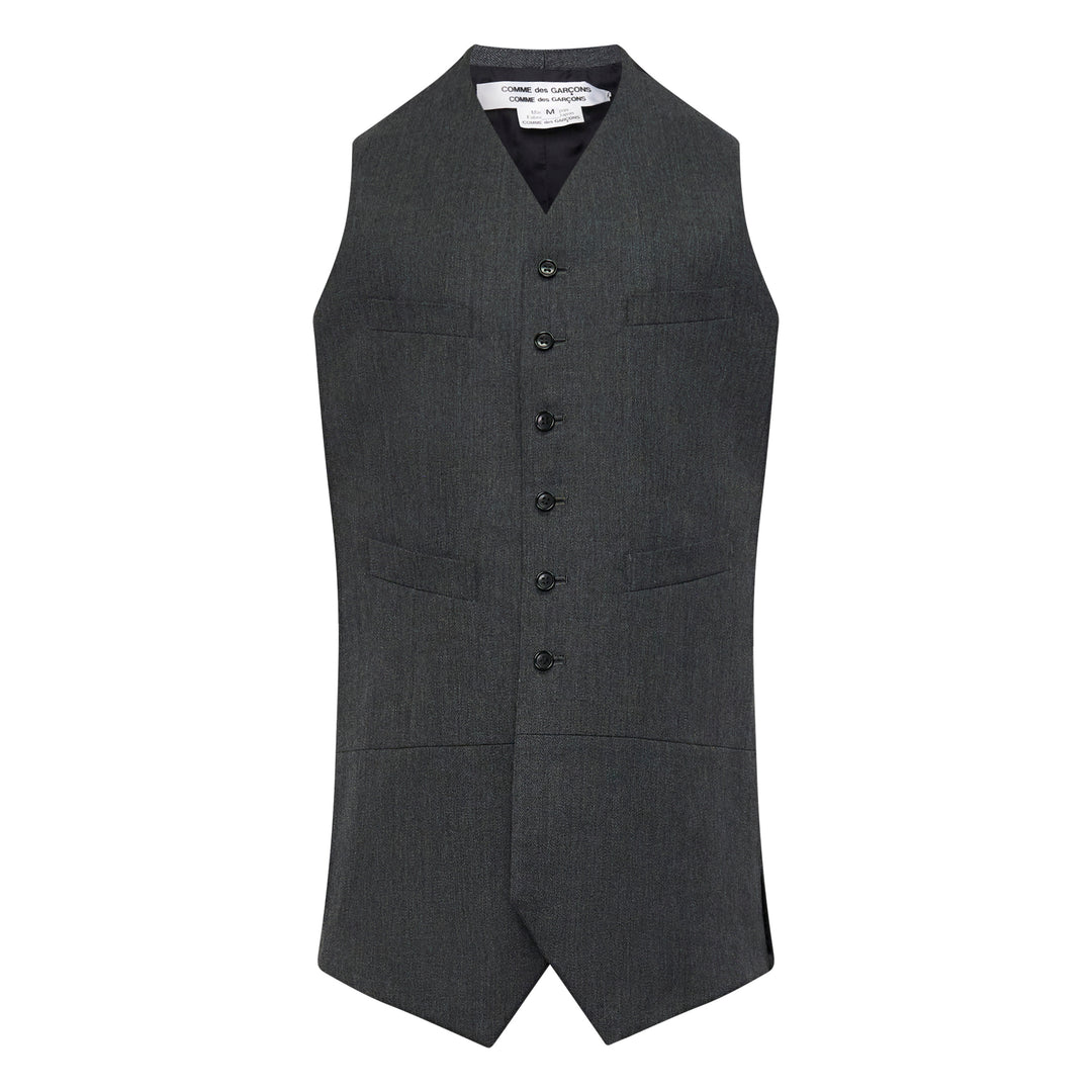 Longline Button Vest