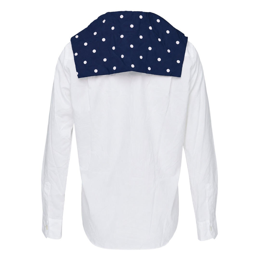 Polka Dot Collar Blouse
