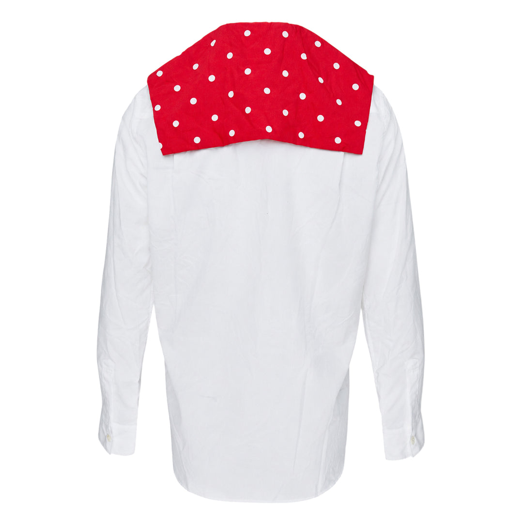 Polka Dot Collar Blouse