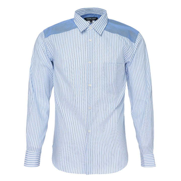 Cotton Broad Stripe Long Sleeve Shirt