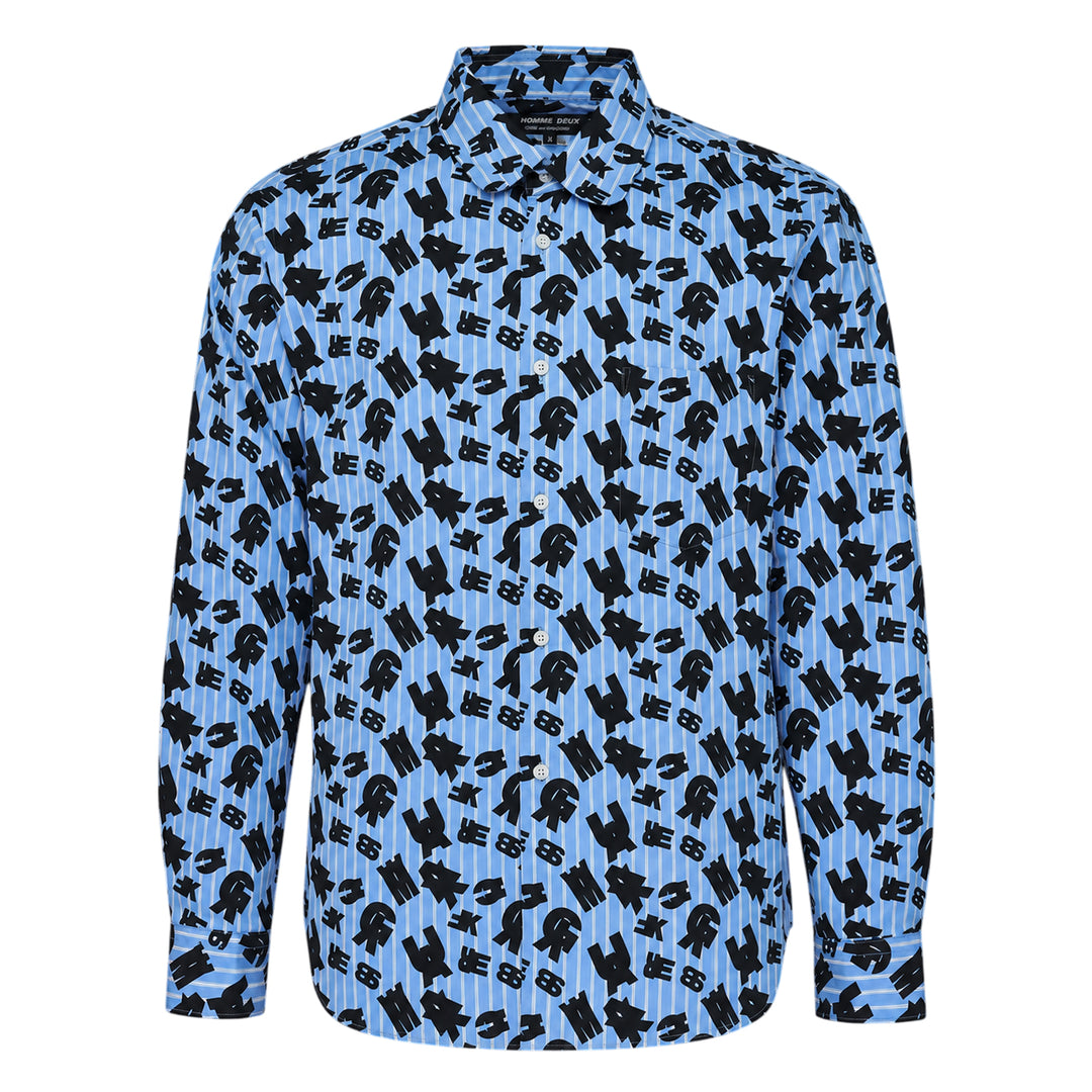 Stripe Printed Long Sleeve Shirt