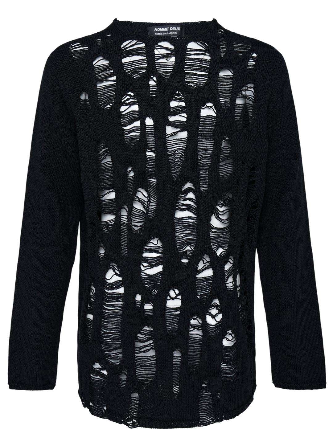 COMME des GARCONS HOMME DEUX Geometric Patchwork Sweater