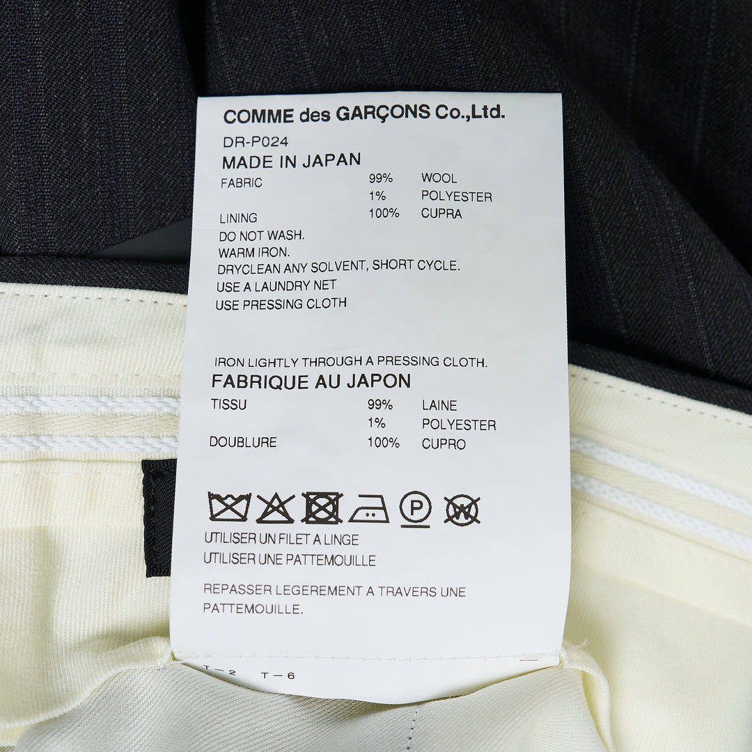 Wool Dobby Stripe Pants