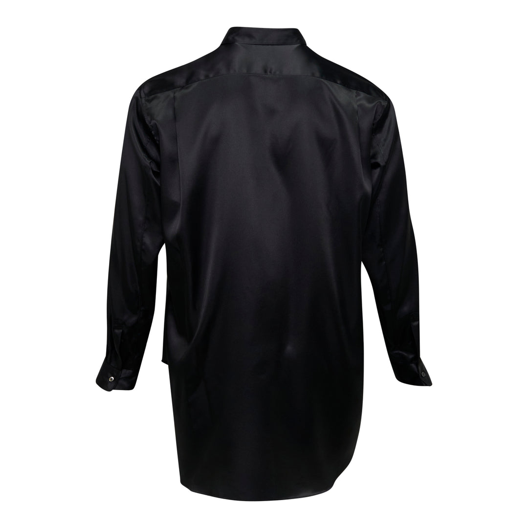 Polyester Satin Long Sleeve Shirt