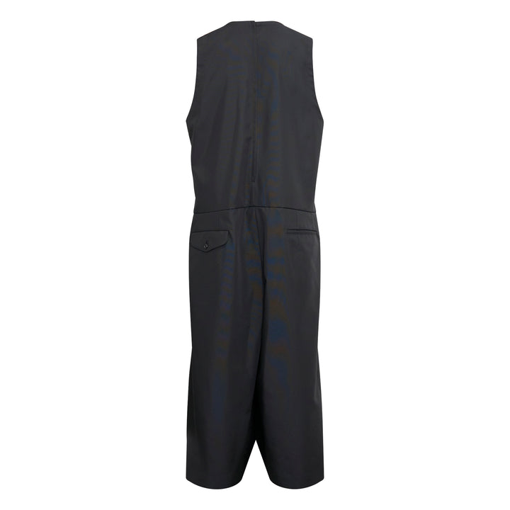 Polyester Dobby Wide-Leg Jumpsuit