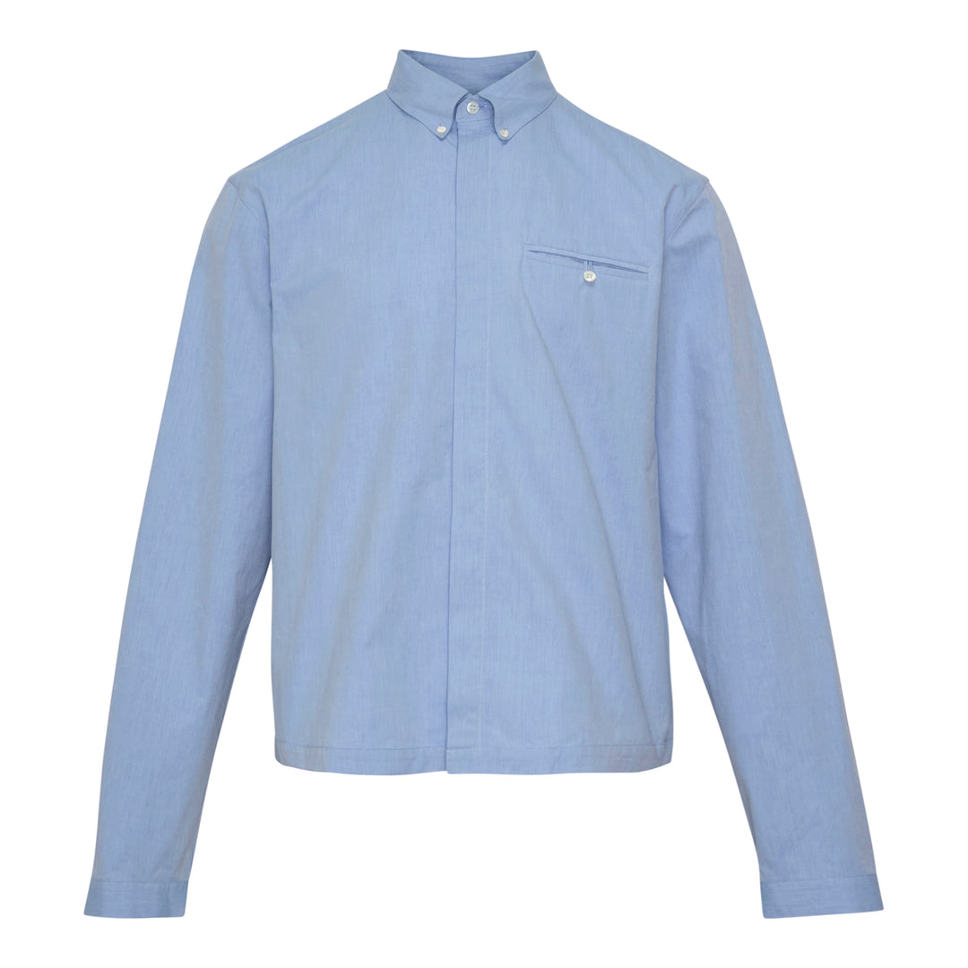 Cropped Boxy Long Sleeve Shirt