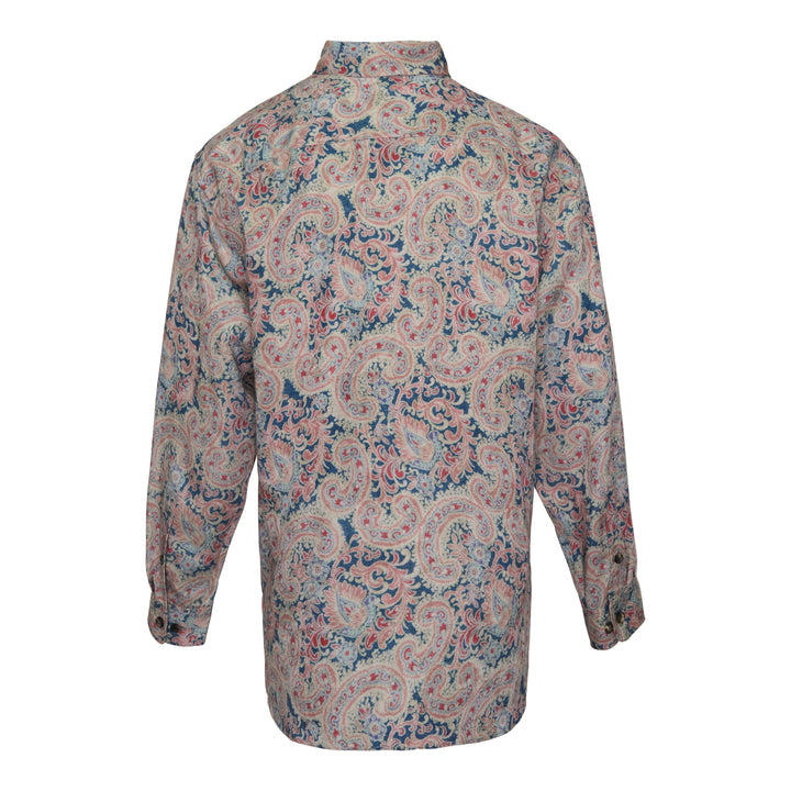 Loose Fit Paisley Long Sleeve Shirt