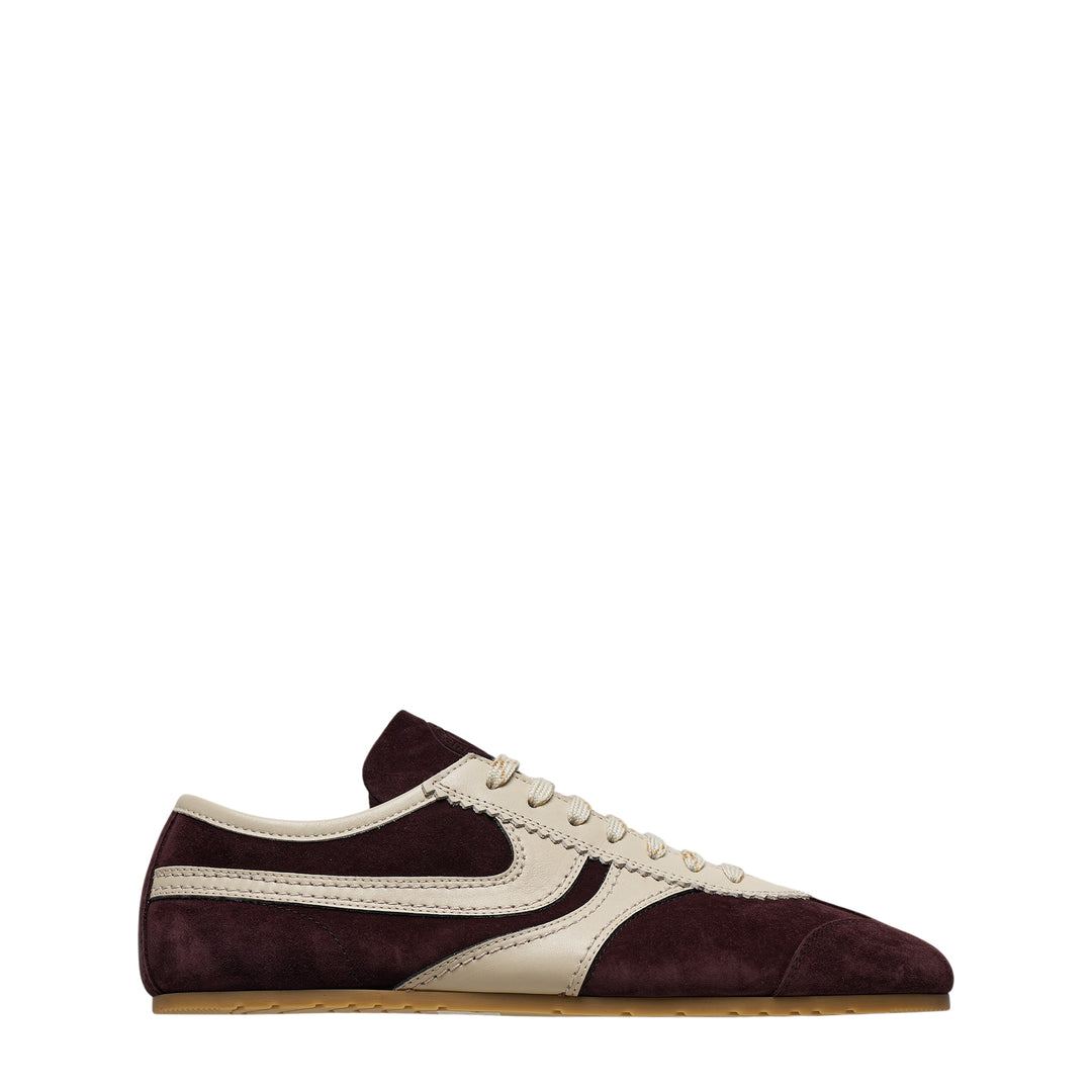 Slim Suede and Nappa Sneaker