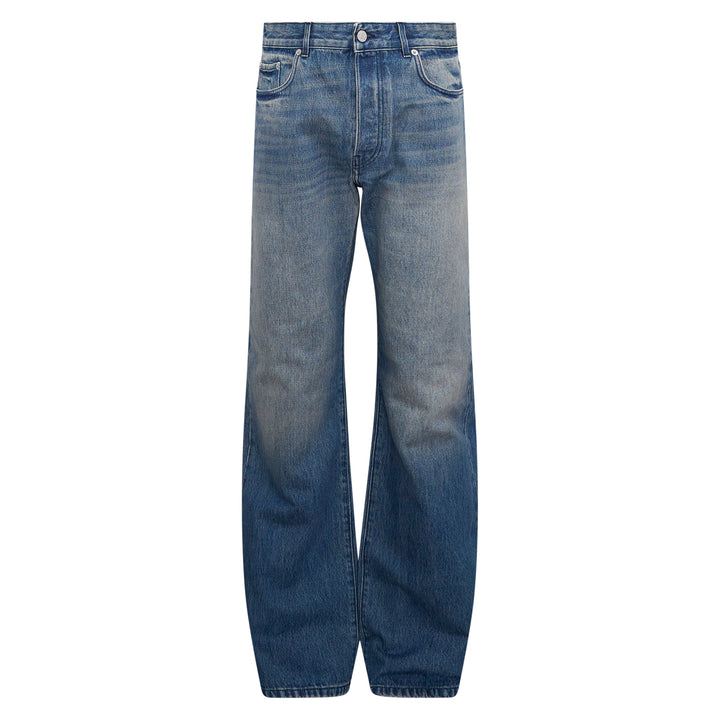Loose Fit Mid Rise Straight Jeans