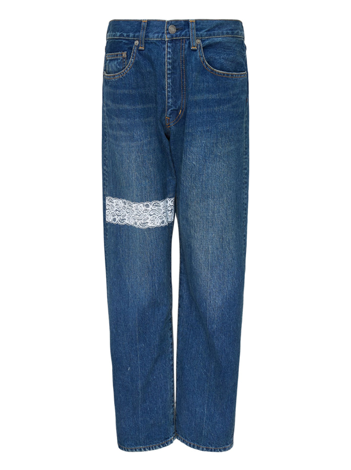 UNDERCOVER Lace Strip Jeans