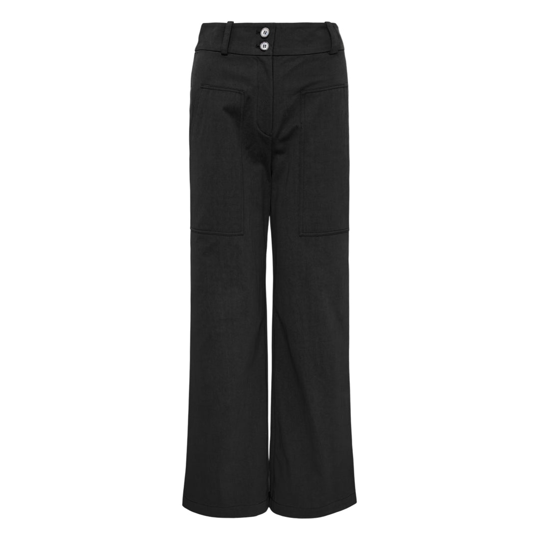 Adele Wide-Leg Nylon Cotton Pants