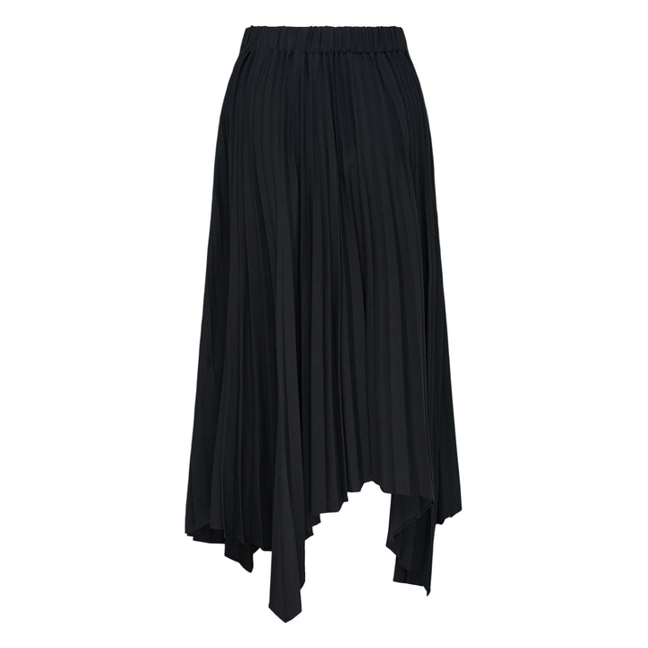 Isla Pleated Asymmetric Midi Skirt