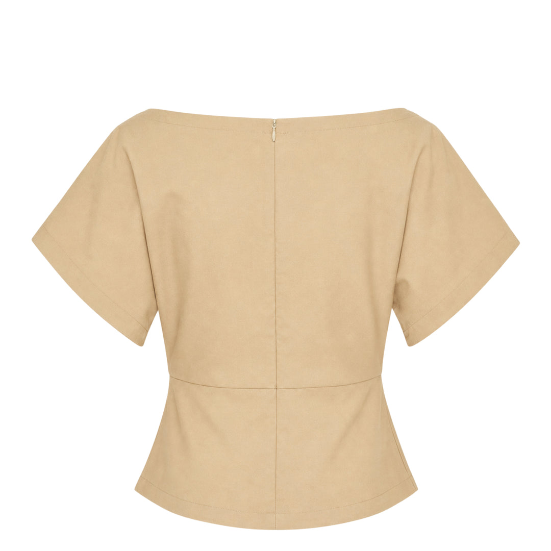 Light Stretch Rayon Linen Top
