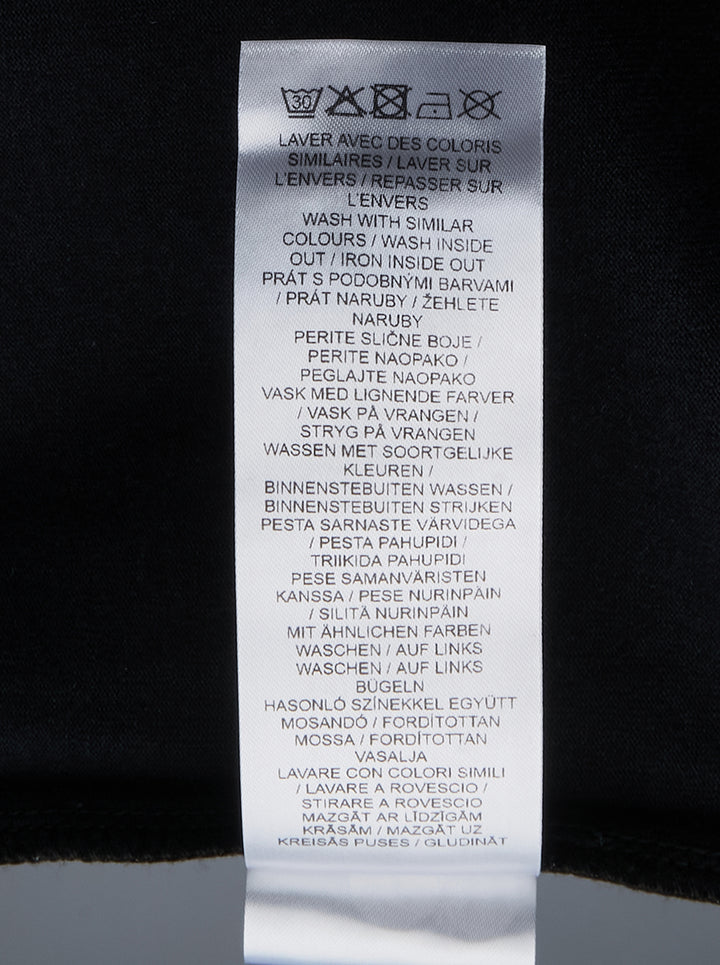 Maison Kitsuné black Patch Pocket Comfort Tee with embroidered 'Maison Kitsuné Paris' wordmark above a chest patch pocket, shown from the front - view 3